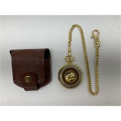 Franklin Mint Bald Eagle pocket watch cased and a collection of twenty-four The Heritage Collection pocket watches, boxed an one other pocket watch (26)