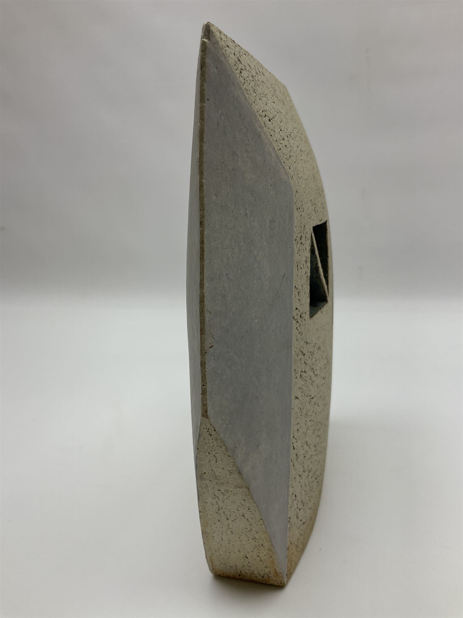 Ben Arnup (British 1954-): trompe l'oeil angular form sculpture, signed and numbered beneath, H20cm