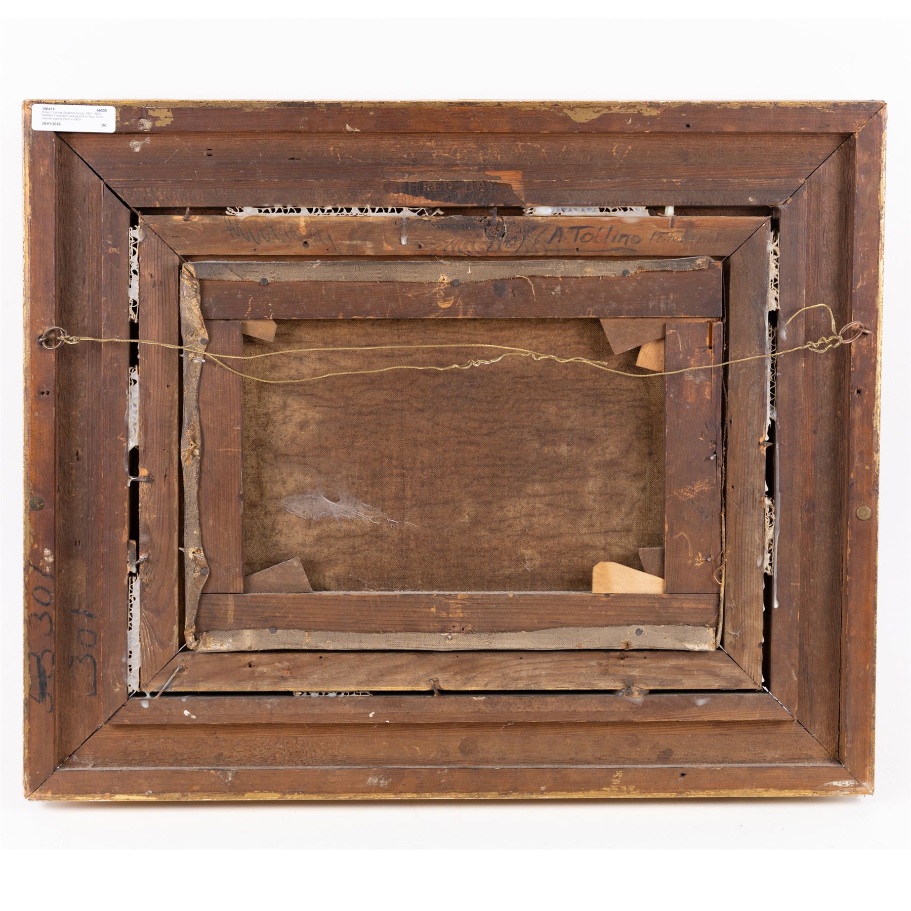 Robert Jobling (Staithes Group 1841-1923): Staithes Fishergirl Looking Out to Sea, oil on canvas signed 25cm x 35cm