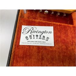 Fender three-tone Sunburst 12-string electric guitar c1965/6 Fullerton USA, with alder body and maple neck, the Indian rosewood fretboard with twenty-one frets and pearloid dot markers, fender electric XII bridge, F-stamp tuners (non-original), two split single coil pick-ups, master volume and tone and four-way switch, serial no.129730, L108cm; in original Fender case bearing label for Rivington Guitars New York with copy of original invoice; together with GuitarKes set-up and service certificate dated October 2021
