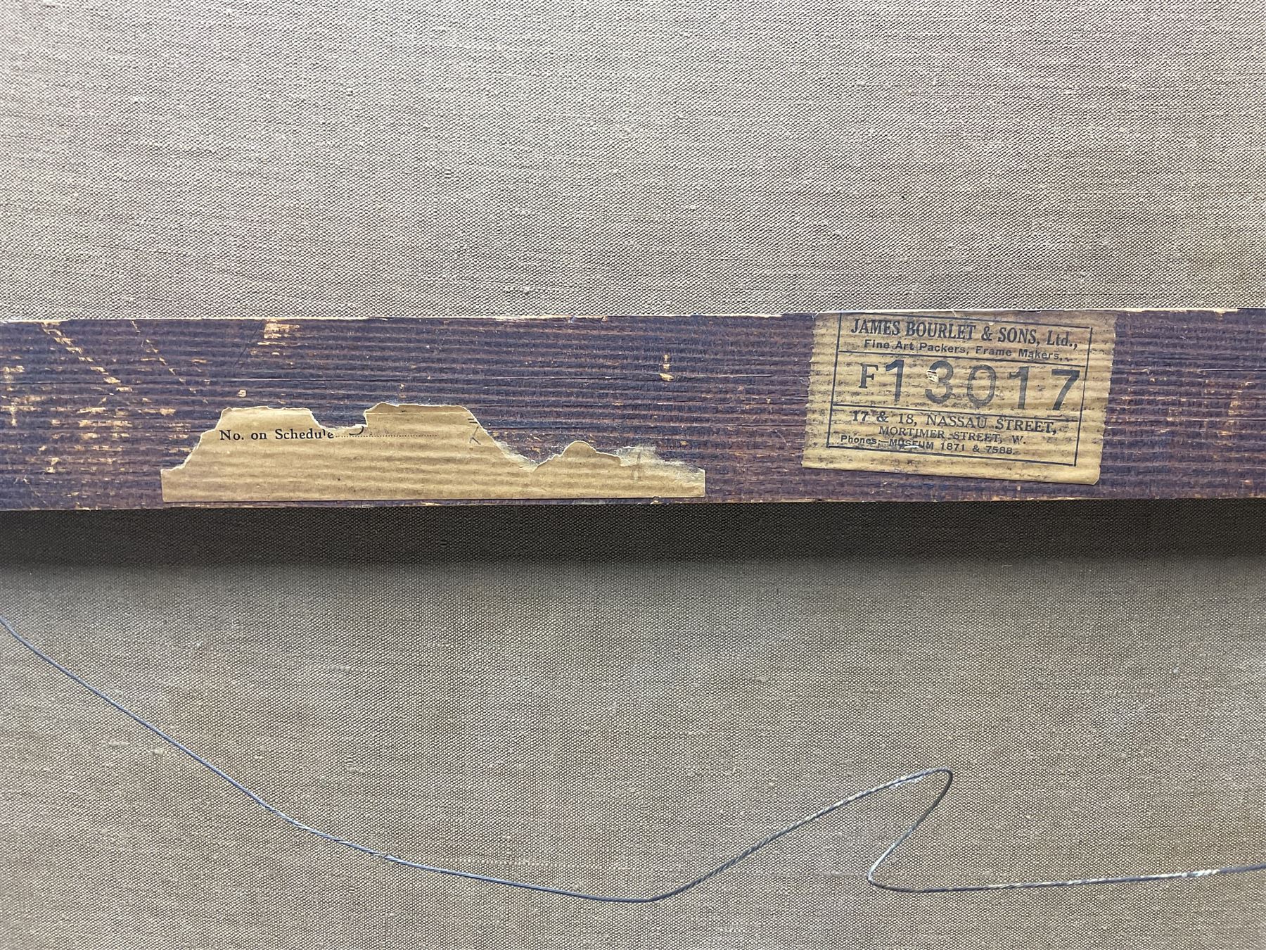 Isaac Michael Cohen (Australian 1884-1951): Portrait of Smiling Girl with Red Scarf, oil on canvas signed with monogram, with James Bourlet & Sons label verso 76cm x 63cm 