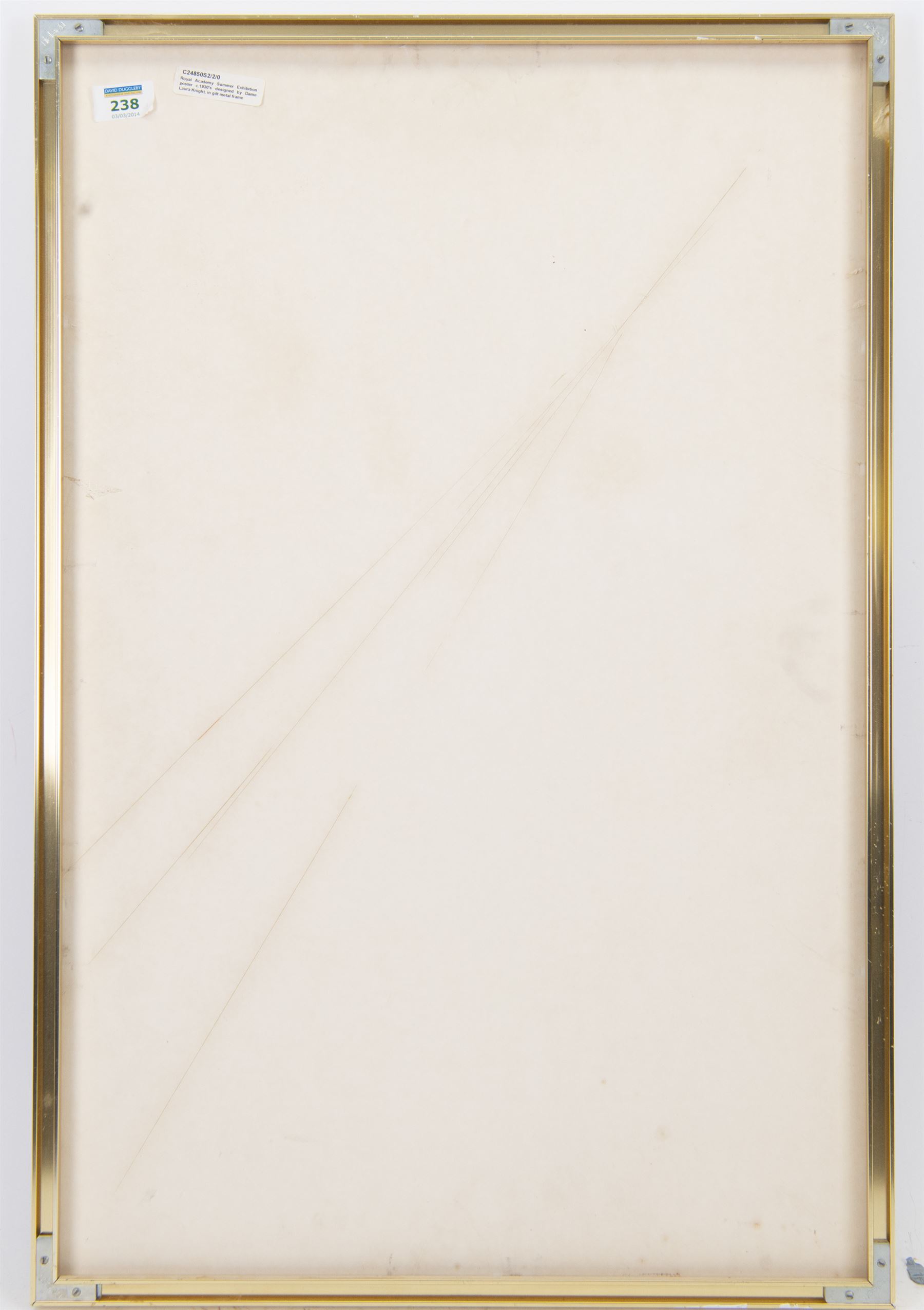 After Laura Knight (British 1877-1970): 'Royal Academy Summer Exhibition', monochrome poster c1930's pub. Vincent Brooks Day and Son London 75cm x 50cm
