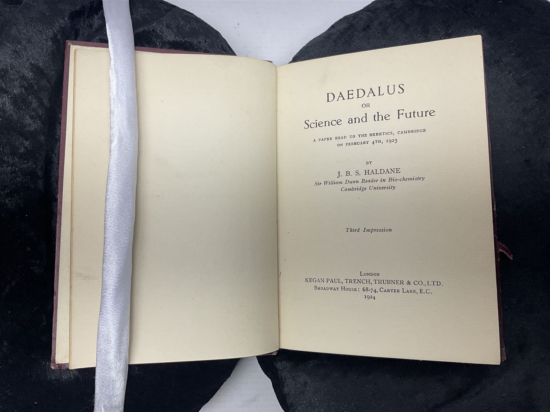 J.B.S Haldane; Daedalus or Science & the Future, F.Robinson & Co 1924