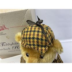 Modern Steiff limited edition teddy bear - Sherlock Holmes No.1242/1500 H35cm; in original box with paperwork