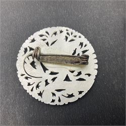 Two silver fruit knives with mother of pearl handles, hallmarked, mother of pearl tokens and similar items 