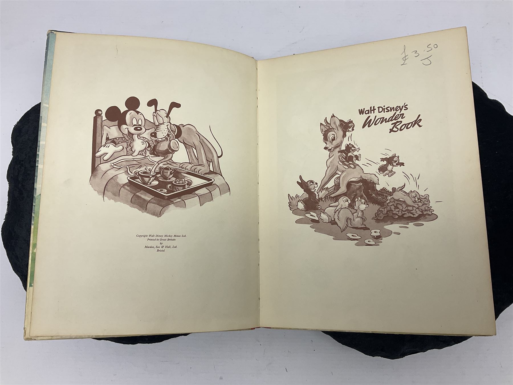 Three Disney Annuals, comprising Mickey Mouse Annual 1949, The Walt Disney Thumper Annual and Walt Disney's Wonder Book