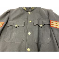Hull City Police - vintage tunic with matching cape, collar no.H460; another tunic with WW2 medal ribbon bar; early sergeant's tunic; and later sergeant's tunic (5)