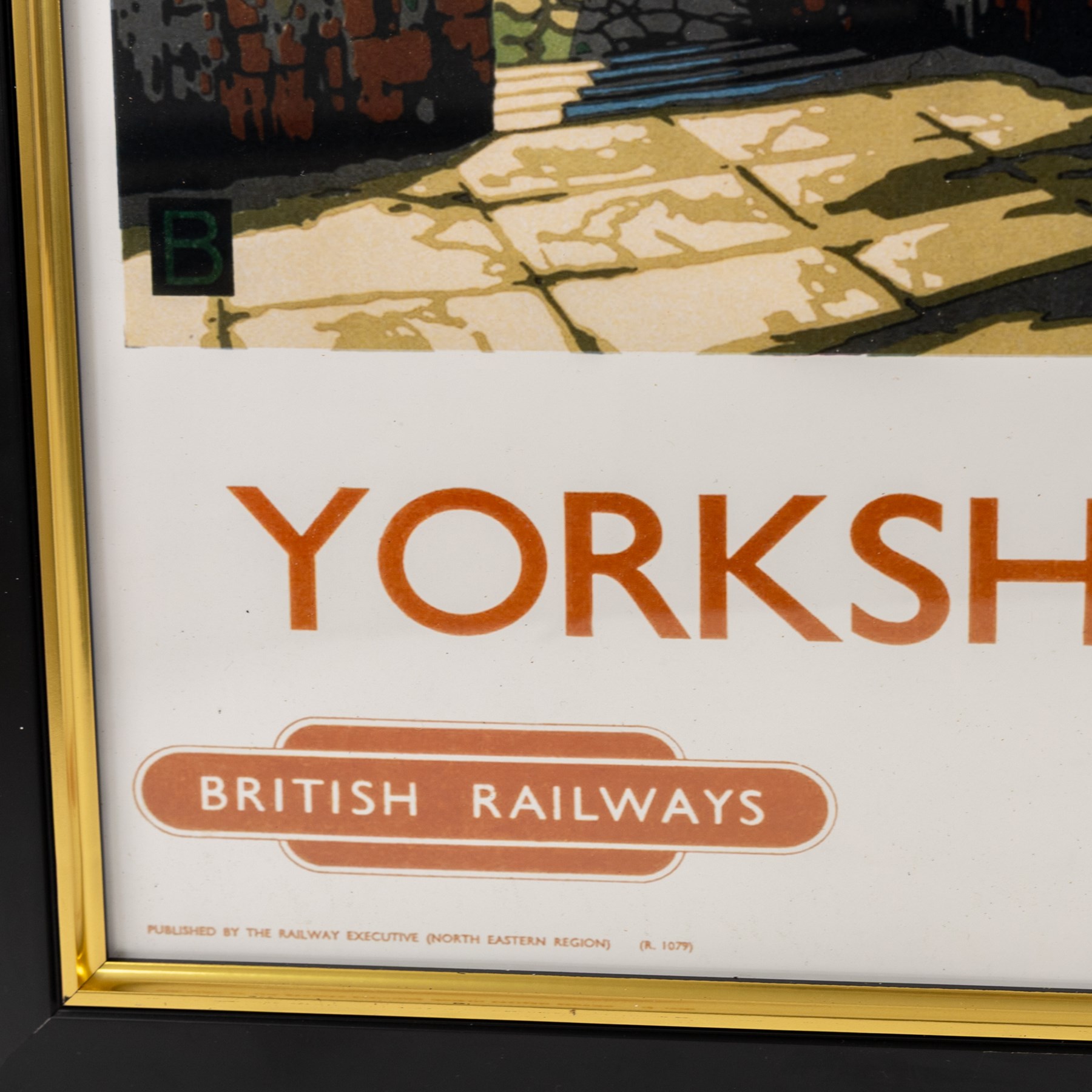 Two reproduction British Railway posters, comprising Yorkshire Coast and Scarborough examples, both framed, H100cm