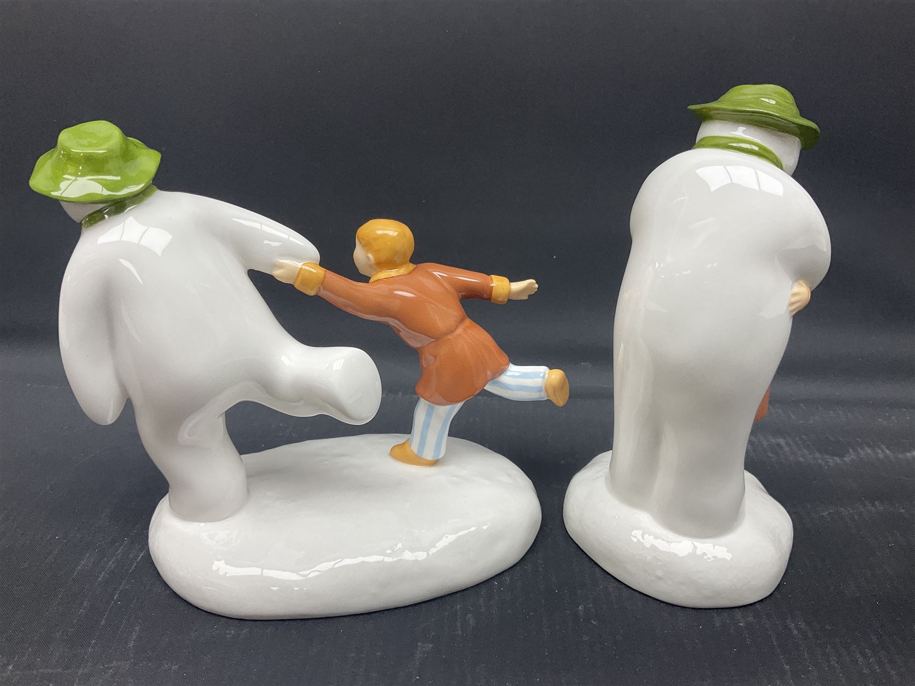 Four Coalport Characters The Snowman figures | Antiques Four Coalport Characters The Snowman figures | Antiques