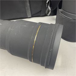 Sigma '300-800mm 1:5.6 APO EX DG Hyper Sonic Motor' lens with Nikon fitting, serial no 1543902, with case 