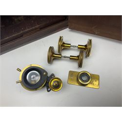 Two R & J Beck microscopes, no 22512 and no 25117, both in original wooden boxes 