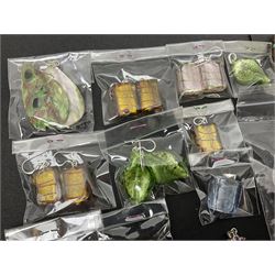 Ola Gorie silver spiral design necklace, hallmarked, together with a collection of beaded silver jewellery 