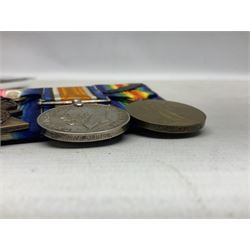 WW1 group of three medals comprising 1914-15 Star awarded to 1204 Pte. W.V. Furniss 20-London R. and British War Medal and Victory Medal with oak leaves awarded to Capt. W.V. Furniss; with ribbons; displayed on board for wearing; some biographical details