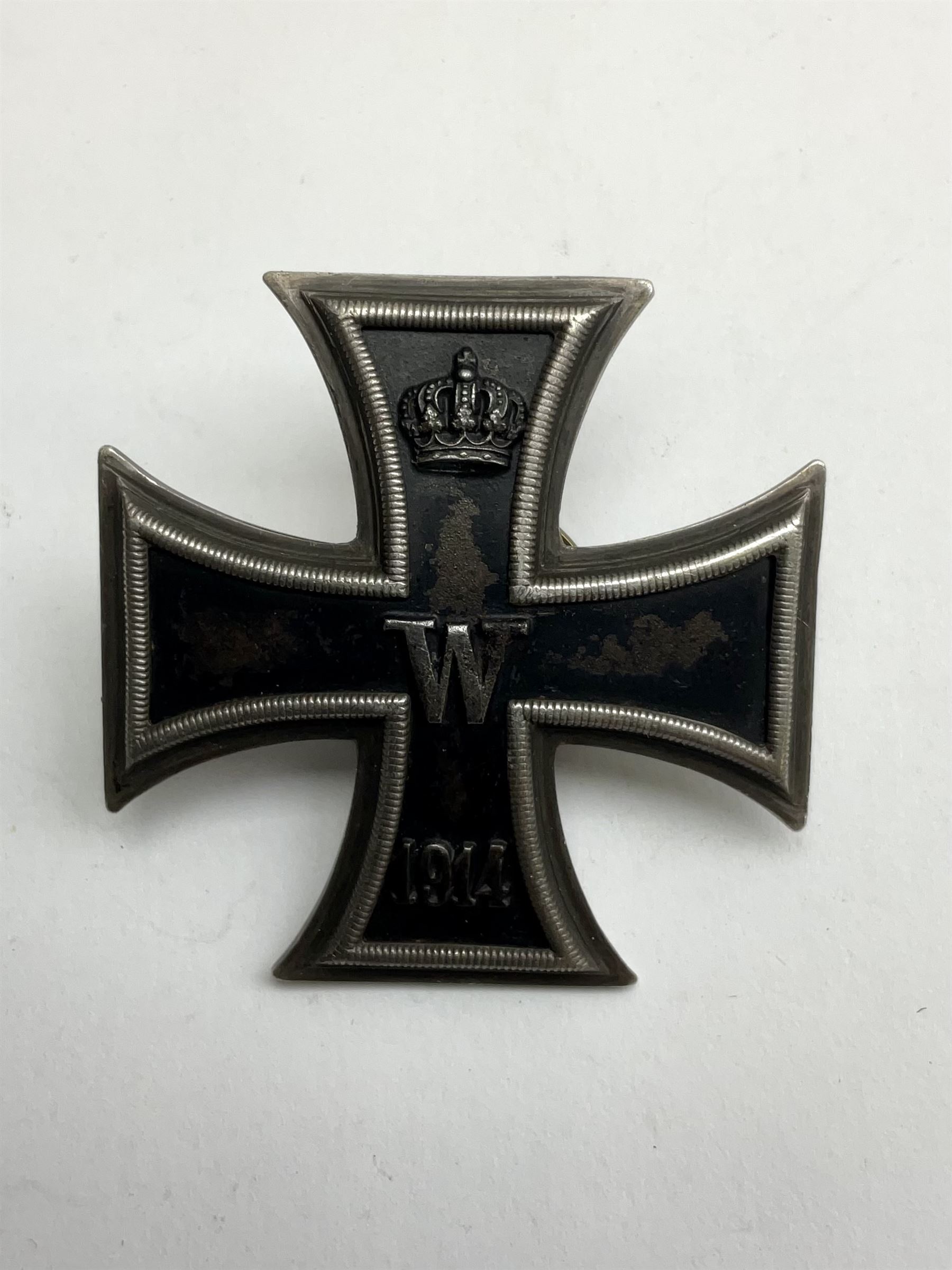 WWI Iron Cross 1st Class 1914, with back bearing maker's mark for Paul Meybauer and 