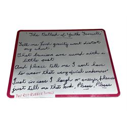 Ray Lonsdale (Northern British 1965-): 'The Ballad of Youths Farewell', steel statuette signed titled and dated 2010 to the base, H37cm including base 
Notes: originally a steel fabricator from Durham, sculpture had always been Ray’s passion, and after winning The People’s Award within the Hanging Jury Competition in Newcastle 2003, he now works as an artist full-time. He is best known for his large-scale public sculptures, such as 'Freddie Gilroy and the Belsen Stragglers' on Scarborough North Bay, 'The Tunney' on Scarborough Pier, 'The Smugglers Apprentice' on Merchants Row, and 'A High Tide in Short Wellies' on the Coble Landing Filey.