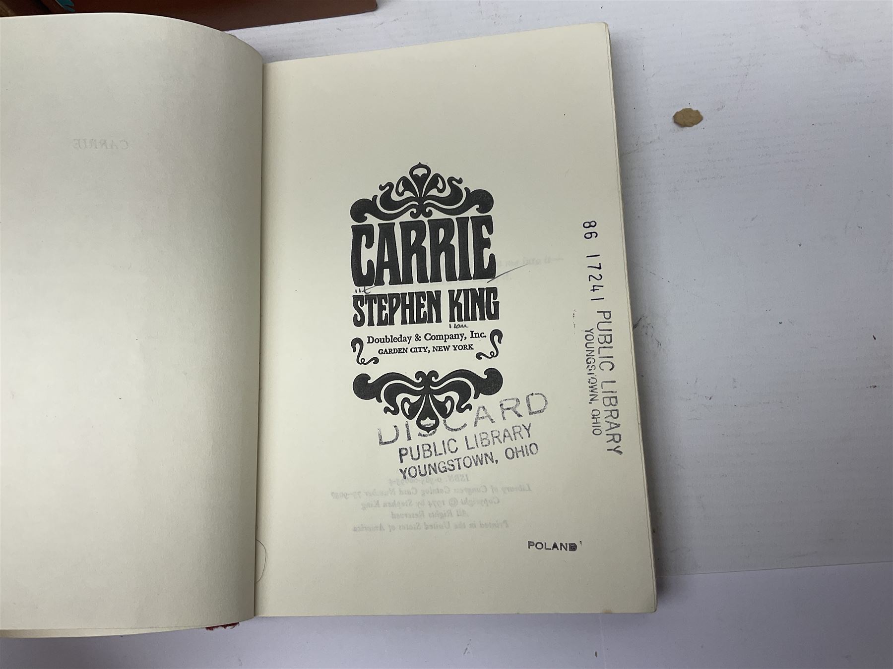 Collection of books, including D.H Lawrence; Lady Chatterley's Lover, Martin Secker, London, 1932 print second edition, 	Stephen King; Carrie, Doubleday & Company, New York 1974 and Carrie, New English Library, Kent 1974, BB; At the Back of Ben Dee, Down the Bright Stream and The Countryman's Bedside Book, all illustrated by DJ Watkins-Pitchford etc (12)  
