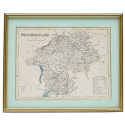 Topographical Interest - a collection of eight 18th century and later engraved and lithographic maps including two strip road maps (Bristol to York and Bristol), county maps of Gloucestershire (2), Westmoreland, Northumberland and Middlesex, together with a map of France max 28cm x 22cm (8)