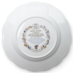Set of four Royal Doulton Brambly Hedge plates from the 'Sea Story' collection, 'Dining by the Sea', 'Homeward Bound', 'Meeting on the Sand', and 'Rigging the Boat' (4)