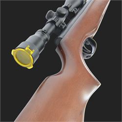 Spanish Gama CF-20 .177 air rifle, with AGS Airgun Sport Cobalt Redi-Mount 1/2 Mil-Dot 3.9x40 air rifle scope