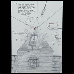 Charles Bronson (Charles Arthur Salvador) (British 1952-): A comprehensive collection of five hundred mixed media works executed between 2000 and 2025. Produced during the artist’s long-term incarceration, the works are primarily in ink, coloured pencil and mixed media on paper. The collection includes multiple formats: A5 (15 works), A4 (308 works), A3 (164 works) and A2 (13 works). Some are signed and dated; a number are executed on the reverse of official prison documents and other repurposed materials, reflecting the limited availability of art materials within the prison environment. This collection represents the largest body of the artist’s work to be offered as a single lot and has not previously been available on the market. (500) (unframed)

Notes: Dated examples span the period from 2000 to 2025, with the greatest concentration produced between 2012 and 2019 and including a group of recent large-scale works from the final years of the period; approximately twenty percent are undated.