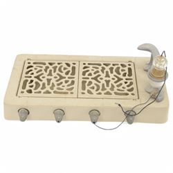 Kenner Star Wars Return Of The Jedi Jabba The Hutt Action Playset circa 1983, in original box, with insert and instructions