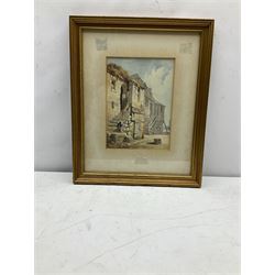 George Pyne (British 1800-1884): 'Cottages', watercolour inscribed and dated 1931 verso 25cm x 18cm
Provenance: purchased from Christies 1982