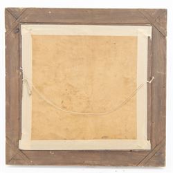 Henri Eugene Callot (French 1875-1956): Boats in a Harbour, oil on panel signed 41cm x 42cm