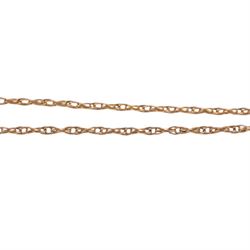 Two 9ct gold chains