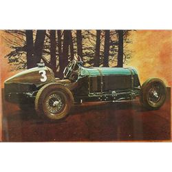 Craig Tennant (American 1946-): 'England's 1935 ERA R1B', lithograph in colours signed and...