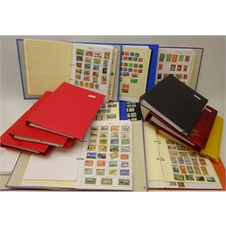  Collection of World stamps in fifteen albums/folders including Korea, Cuba, Liberia, Greece, Holland, Hungary, Italy, Iraq, Jersey, Cyprus, Grenada, French Colonies, Ireland etc, albums sorted by Country  