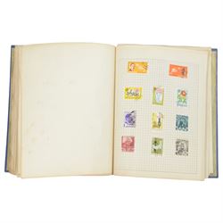 Great British and World stamps, including Portugal, Spain, Monaco, Vietnam etc, housed in various albums or folders and loose, in two boxes