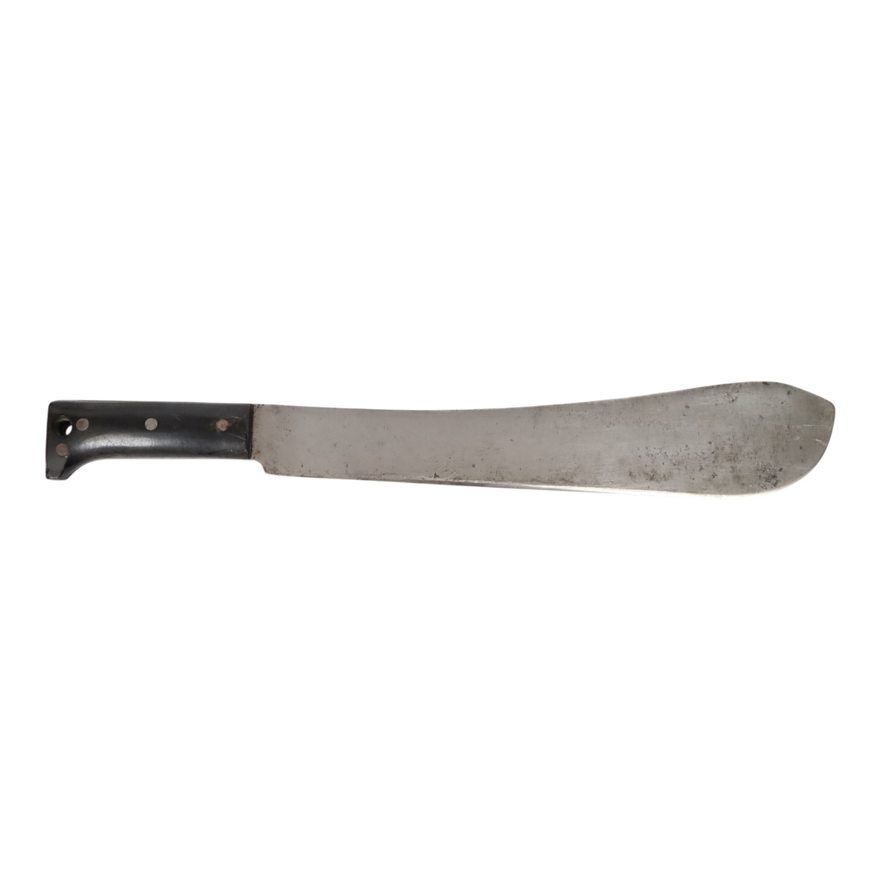 WWII US military machete dated 1944, Legitamas Collins & Co, model no.1250, with original leather sheath, overall L58cm
