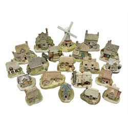 Twenty Lilliput Lanes, including The Chocolate House, Chiltern Mill, Blaise Hamlet, St Kevin Church, some with deeds and original boxes