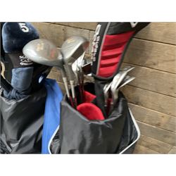 Two sets of golf clubs maruman and adidas