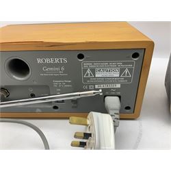 Pair of Rayswi of Harrogate carved oak candlesticks with brass mounts, in the form of an imp, together with a cased pair of Photopia binoculars, mother of pearl opera glasses, Bush radio, oak inkstand etc