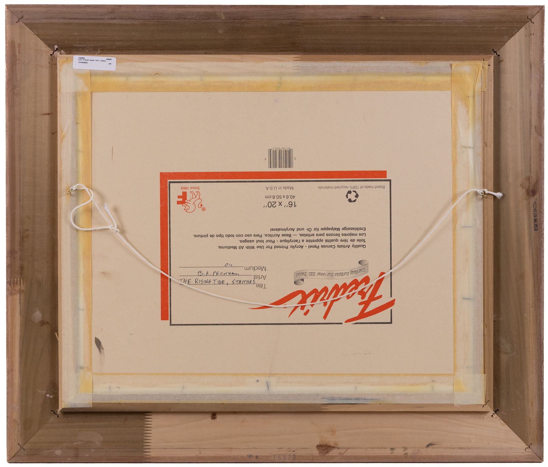 Barry Peckham (British 1945-): 'The Rising Tide - Staithes', oil on canvas board signed and dated 2002, titled verso 40cm x 50cm