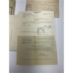 WW2 German Luftwaffe Service Record Folder and Book