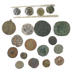 Collection of predominantly Roman bronze coinage with some Saxon and later examples (19)