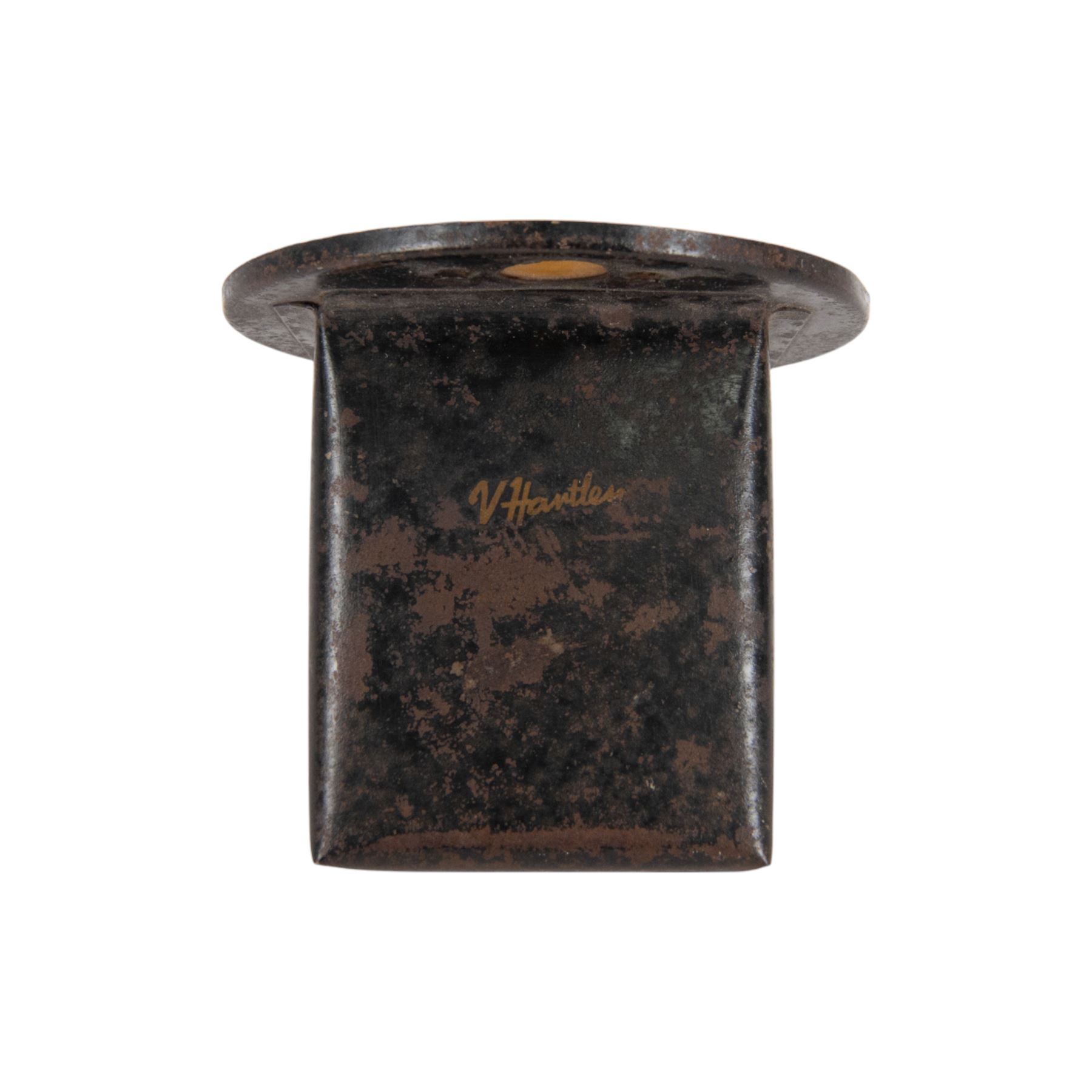 British Home front; blackout light cover, together with a wartime deco plaster plaque Roosevelt V Churchill, plaque H16cm, L20cm