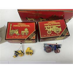 Matchbox - approximately sixty Models of Yesteryear to include special edition 1820 Passenger Coach and Horses, limited editions 1894 Aveling-Porter Steam Roller, 1829 Stephensons Rocket and 1905 Fowler Showman’s Engine; older models from the 1970s such as Y-1 1911 Model ‘T’ Ford, and a large quantity of modern models with reference materials in folder; mostly boxed 