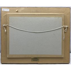 David Jan Curtis (British 1948-): The Garden Pond with Goldfish, oil on panel signed 29cm x 39cm
