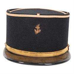 WWII French Colonial Marine Officer's kepi, circa 1939-1945, together with Infanterie de Ligne kepi