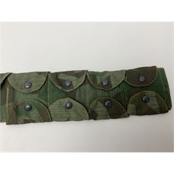 WW2 German Luftwaffe Parachutist's camo bandolier; stamped 0/0510/0052 1943