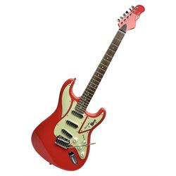 Burns Cobra Club Series electric guitar in fiesta red, serial no.1303126; L100cm