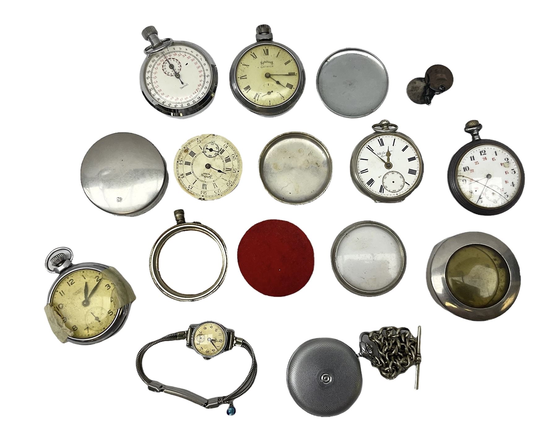 Quantity of pocket watch spares and repairs