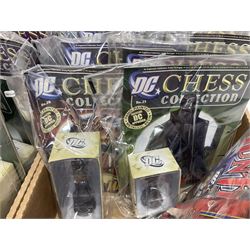 Eaglemoss DC Chess Collection - thirty=-two magazines with models each as issued in unopened plastic bags (32)