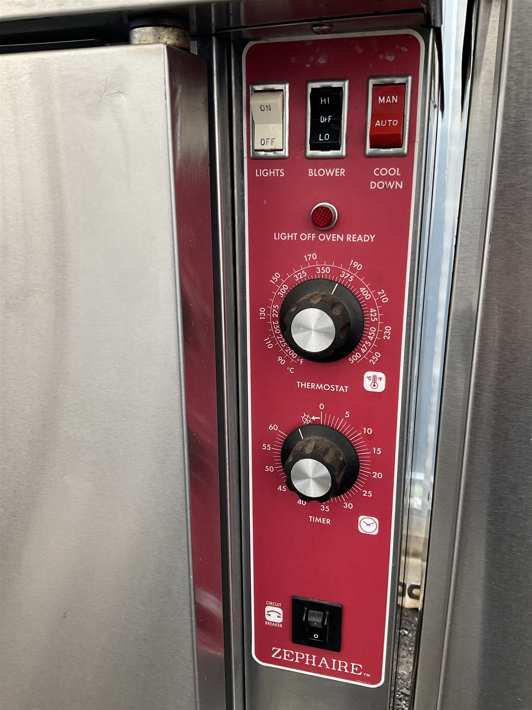 Blodgett - Zephaire commercial stainless steel double door convection baking oven, 3 phase, on four legs - THIS LOT IS TO BE COLLECTED BY APPOINTMENT FROM DUGGLEBY STORAGE, GREAT HILL, EASTFIELD, SCARBOROUGH, YO11 3TX