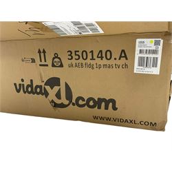vidaXL - 'DN-01' massage armchair upholstered in dark grey fabric, boxed and unused 