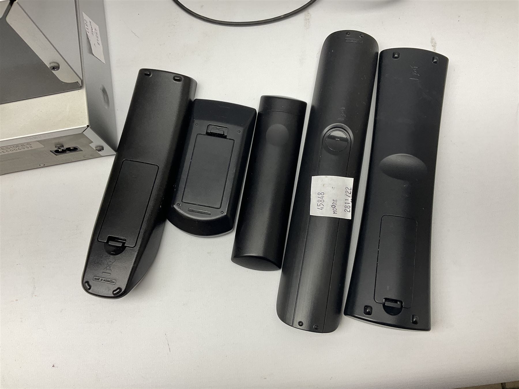 Panasonic NV-HV61 Super Drive Hi-Fi Stereo VCR VHS player, together with Panasonic DMR-ES10EB-S DVD RAM disc recorder