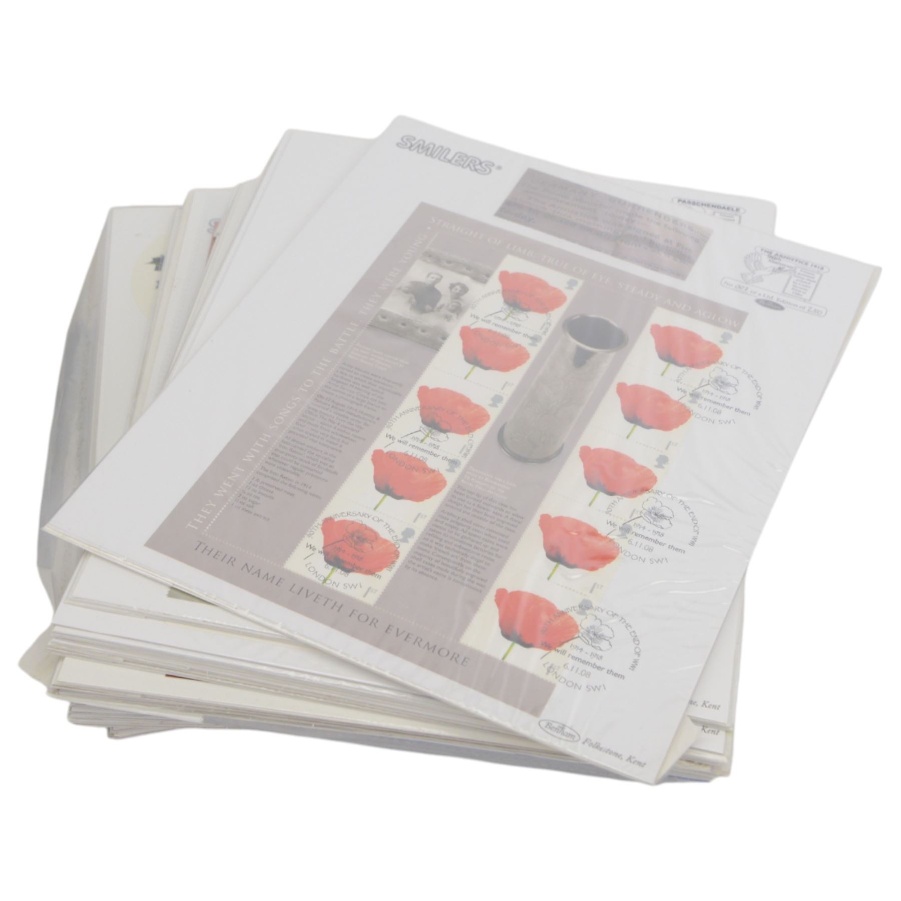 Stamps including Benham commemorative postmarked part sheets, various covers from the 'Royal Mail Millennium Collection', China modern commemorative stamps including 1997, 1998, 1999, 2000, 2001 and 2002, Queen Elizabeth II pre and post decimal issues etc, in various albums, folders and loose 